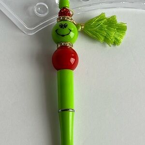 Grinch Bling Handmade Writing Pen